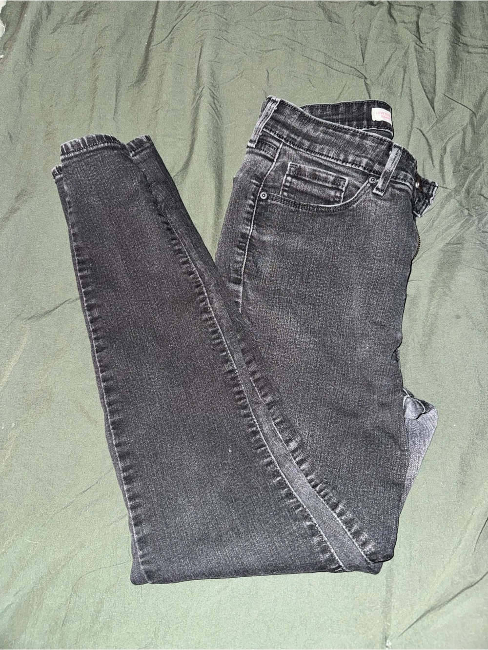 Levi's Women's Washed Black Skinny Jeans